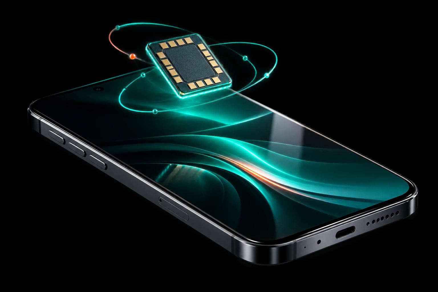 Teléfono con una eSIM digital Fylo preparada para activarse